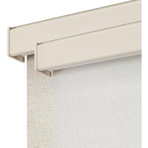 Joydeco Cordless Blackout Roller Shades, Premium Woven Fabric Blinds for Indoor Windows, Thermal Insulated UV Protection Roller Window Shades for Home and Office (Lvory, 39 W x 72 H)