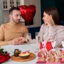 Hying 150 PCS Happy Valentine's Day Cellophane Bags with Twist Ties for Gifts, Red Pink Candy Bag Heart Cello Treat Bages Valentines Treat Bags for Cookie Candy Goodies Wrapping Supplies