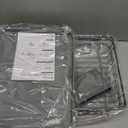 Kitsure Dish Drying Rack for Kitchen Counter, Stainless Steel Sink Organization and Storage Essentials with Cutlery Holder, Home and Appartment Decor, 12.2''W x 15.7''~23''L, Grey (Gray)