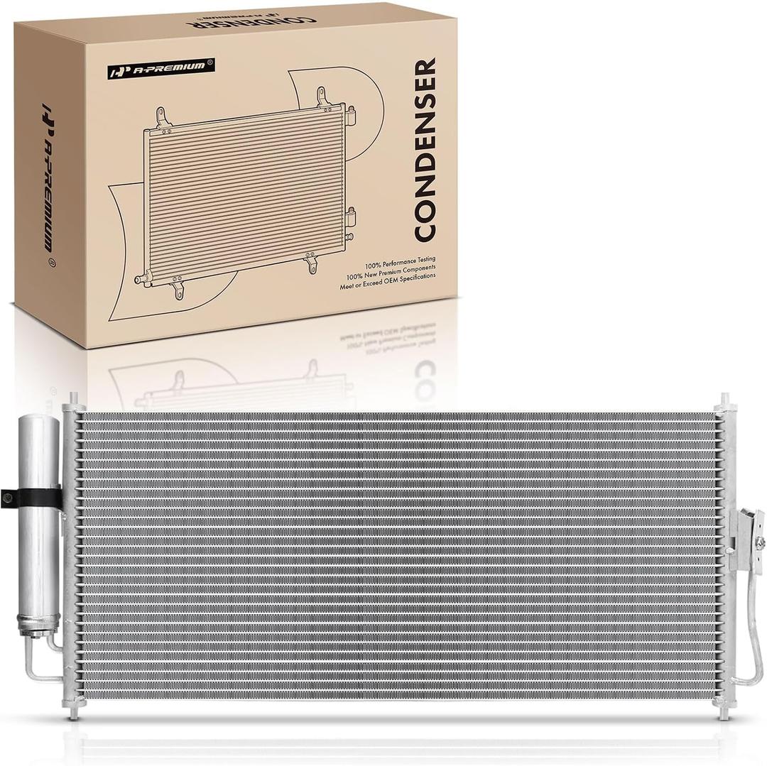 A-Premium Air Conditioning A/C Condenser Compatible with Nissan Sentra 2002-2006 1.8L 2.5L, Replace# 3099, 921104Z010, Naturally Aspirated