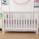 Belsden 3 Pack Microfiber Durable Crib Sheets Fitted, Silky Soft Smooth Breathable Baby Sheets Set for Boys Girls, 28''x 52'' Fits Standard Crib and Toddler Mattresses, White + Gray + Lt Gray (White & Grey & Light Grey)