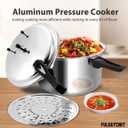 Fulgutonit 12 Quart Pressure Cooker,Aluminum Pressure Canner w/Canning Rack & Easy Lock Lid for Canning, Steaming