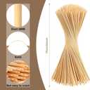 150 Pack Marshmallow Roasting Sticks, 30 Inch Smores Stick Extra Long for Fire Pit, 5mm Thick Bamboo Barbecue Skewers Outdoor for BBQ Kabob Grilling, Campfire, Hotdog, Plant Support