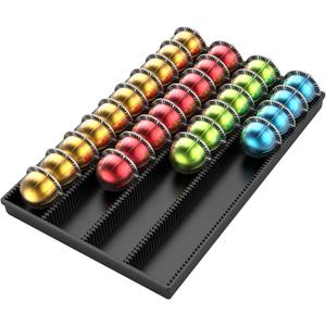 Coffee Pod Storage Holder Drawer Insert for Counter Compatible Nespresso Vertuo Vertuoline Capsules for Home, Office, Coffee Stationblack