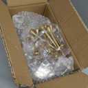 XUWAIDSGN 12 Pcs Champagne Martini Glasses 9 Oz with Gilded Removable Gold Rim Coupe Glasses Pink Martini Glasses Plastic Mimosa Vintage Coupe Glasses Set For Wedding Anniversary (12, Ribbed Gold)