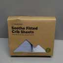 KeaBabies 2-Pack Organic Crib Sheets for Boys, Girls - 52x28 Fitted Crib Mattress Sheet Neutral, Breathable Jersey Cotton Cover for Baby Bed, Toddler Mattress, Soft & Cute Prints (Blue Flax)