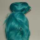 ANOGOL Hair Cap+48inch/120cm Green Wig Cosplay Green Teal wig Double Ponytail Wig, Long Green Lolita Wig For Halloween Costume, Long Green Wig With Bangs Straight wig For Halloween Party Cosplay Wig