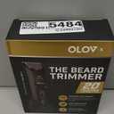 Men's Beard Trimmer - All-in-One Trimmer with Precision Dial - Premium Facial Hair Groomer - Adjustable 20 Length Setting, USB Recharge Dock, Cordless Waterproof Wet/Dry Clipper (Black)