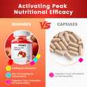 2 x Apple Cider Vinegar Gummies - with Vitamin B12 - Non-GMO - Gluten-Free - Apple Flavor Gummies for Adults 60 Count