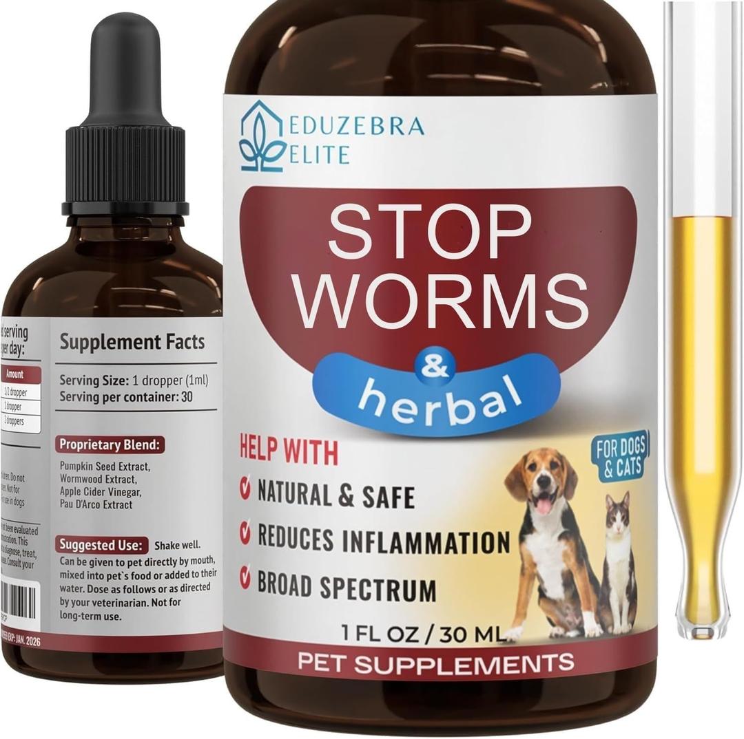 Cats and Dogs Natural Broad Spectrum Treatment  Against Parasites and Toxins  Herbal Medicine Support  All Breeds and Size  Puppy & Kitten