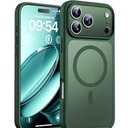 TOCOL for iPhone 17 Pro Case, Compatible with Magsafe, Full Camera Protection, Built-in Magnetic Ring, Drop Protection, Translucent Matte Phone Case for iPhone 17 Pro 6.3 inch (Green)