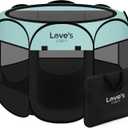 Love's cabin Pet Puppy Dog Playpen, Large Dog Tent Crates Cage Indoor/Outdoor, Portable Playpen for Cat, Foldable Pop Up Dog Kennel Playpen with Carring Case, Removable Zipper Top, Green
