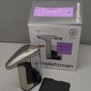 simplehuman 8 oz. Touch-Free Sensor Liquid Soap Pump Dispenser with Soap Sample, Brushed Nickel