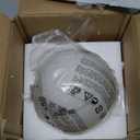 6 Inch Ball Table Lamp with Glass Shade, Ball Light Bookshelf Lamp for Bedroom, Dorm, Office and Bedroom Bookshelf Reading Decoration, Without Bulb