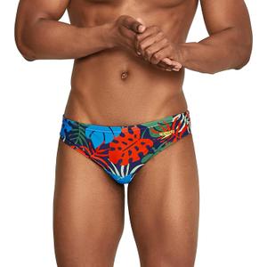 Speedo Men's Swimsuit Brief Creora Highclo Printed (38, Palm Dark Ivy)