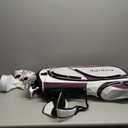 Aspire X1 Womens Golf Clubs Full Set, Includes Driver, Fairway, Hybrid, 6-PW Irons, Putter, Stand Bag, 3 H/C's, Light Graphite Shafts, Golf Clubs Women Right Handed, Purple, Regular or Petite Size (Petite Size -1")