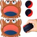 Toss and Catch Ball Set for Kids - Waterproof Paddle Game with Crab Design - Indoor & Outdoor Toy for Ages 4-10 - Includes 2 Paddles, 2 Balls & Bag - Ideal Birthday for Boys and Girls