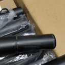 SEIRIONE Corner Shower Caddy Tension Pole, Rustproof Bathroom Shower Organizer Corner, 4Tier Adjustable Bathroom Shelf, Solid Rack Ideal for Bathtub Storage, 34 to 116 Inch Height, Black