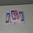 3 x MEFA 15 Sizes Short Coffin Nail Tips - 300 Pcs Half Matte Full Cover Press on Nails, Pre-shape Gel Nail Tips for Nail Extension Home DIY Salon Manicure