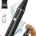 oneisall 2 Speed Cat Clippers with Double Blades, Rechargeable Cordless Small Cat Paw Trimmer, Low Noise for Trimming Dog's Hair Around Paws, Eyes, Ears, Face, Rump (Black)