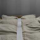 Tahari 4 - Piece Embroidered Pillow Shams, Decorative Microfiber Pillow Covers Set, Standard Size, Beige