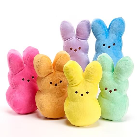 MINI Marshmallow Peeps Plush Bunny Stuffed Toys 6 PCS