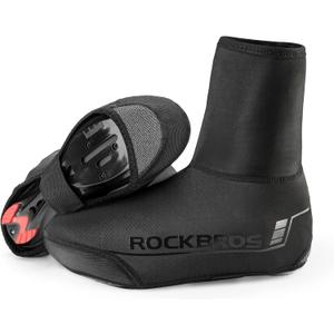 ROCKBROS Cycling Shoe Covers Winter Shoes Cover Warmer Water Resistant Thermal Bike Shoes Cover Windproof Bicycle Overshoes Shoescover for Men Women
