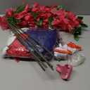 214 Pcs Mama Mia Party Decoration Balloons Dancing Queen Banner Artificial Bougainvillea for Mama Mia Bachelorette Dancing Queen 70s Disco Wedding Bridal Shower Party(Blue,Pink)