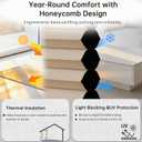 Changshade Cordless Blackout Cellular Shade, No Tools Installation, Honeycomb Shade for Bedroom, Kitchen, Children Room, Bathroom, Room Darkening Pleated Window Shade, 36 inches Wide, Beige CEL36BG72A