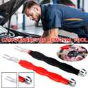 2 x Automotive Electrical Terminal Connector Separator Removal Tool, Handy Automotive Electrical Connector Removal Tool - Easy to Use, Damage Free, Comfort Grip for Cars, Trucks, and SUVs (Red+Black)