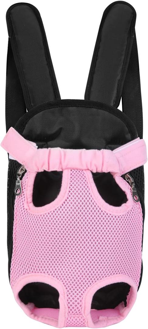 Inspack Dog Cat Backpack Carrier, Dog Carrier Adjustable for Small Medium Dogs, Pet Dog Front Chest Carriers Backpacks, Puppy Carrier Sling Backpack, Holder Papoose for Cat BodySmall Size (S (Fit 2-4 lb), Pink)