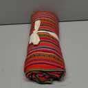 Lucio Fabrics Unique Native Peruvian Throw - Vibrant Colors Lightweight Durable - Home,Yoga, Beach,Camping,Picnic,Outdoor Activities Thin Blanket 70'' x 47'' (Red Andean Stripes)