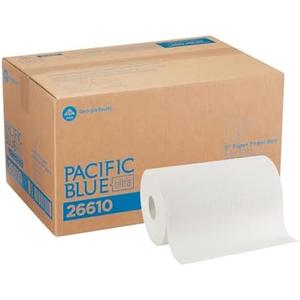 Georgia-Pacific, Pacific Blue Ultra, 9" Paper Towel Rolls (26610), White, 6 Rolls per Case, 400' per Roll