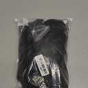 ROCEEI 43 Pcs Fuzzy Black Car Seat Cover Full Set for Women Christmas Plush Car Accessories Fluffy Steering Wheel Cover Front Rear & Belt Handbrake Shift Accessory for Winter