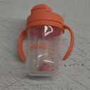 Dr. Brown's Milestones Baby's First Straw Cup, Training Cup with Weighted Straw, 9oz/270mL, Coral, BPA Free, 6m+