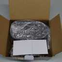 HOUSBAY Glow Small Alarm Clock Radio for Bedrooms with 7 Color Night Light, Dual Alarm, Dimmer, USB Charger, Battery Backup, Nap Timer, FM Radio with Auto-Off Timer for Bedside (Black)