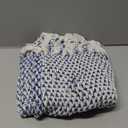 DII Woven Basics Collection 100% Cotton Knit Table Runner, 15x72, Nautical Blue