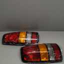 Nakuuly Tail Lights Compatible With 1999-2002 Chevy Silverado 1999-2006 GMC Sierra 1500 2500 3500 1500 HD 2500HD Driver and Passenger Side Taillights Rear Lamp without Bulb (Black Border)