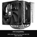 Thermalright Peerless Assassin 120 SE CPU Cooler, 6 Heat Pipes AGHP Technology, Dual 120mm PWM Fans, 1550RPM Speed, for AMD:AM4 AM5/Intel LGA 1700/1150/1151/1200/1851,PC Cooler