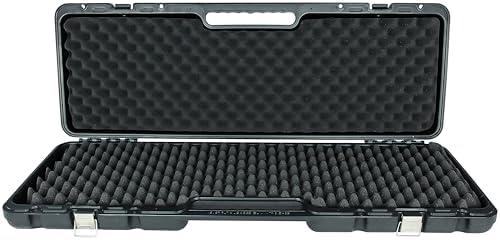 PAK Long Hard Gun Case - Weather Resistant with Foam Interior - Large Black Tactical Case with Padlock Tabs and Heavy Duty Latches - Made in USA