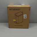 BETHEBEST 4 Gallon/15 Liter Trash Can with Soft Close Lid,Stainless Steel Garbage Can with Removable Inner Bucket,Step Pedal Trash Can for Bathroom,Bedroom,Kitchen (Silver)