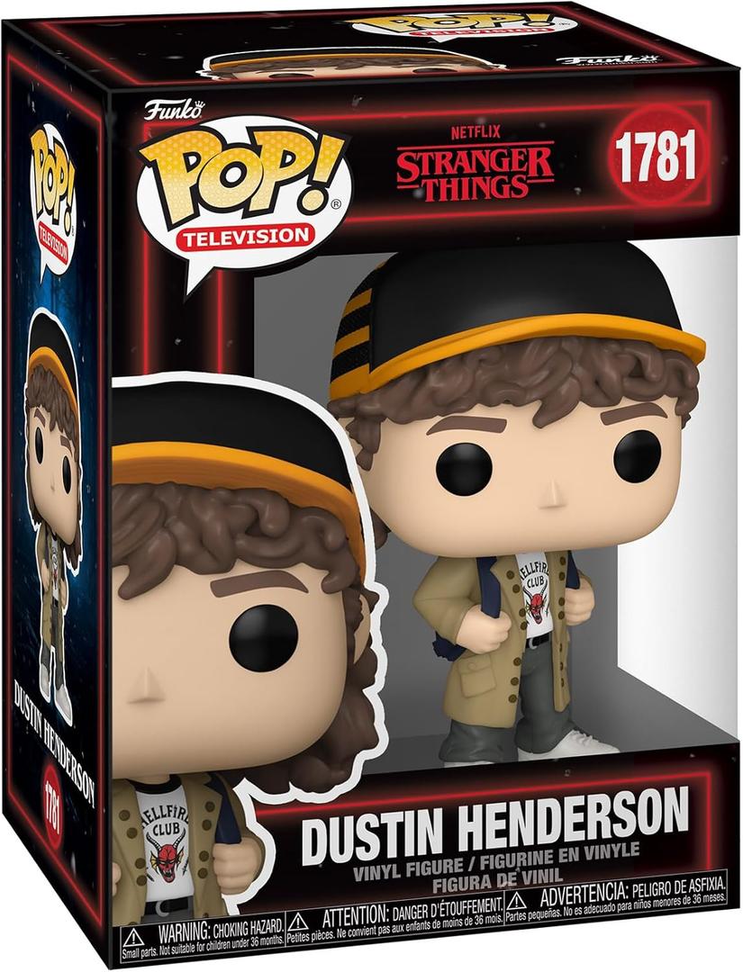 Funko Pop! TV: Stranger Things - Dustin Henderson - Collectable Vinyl Figure - Gift Idea - Official Merchandise - Toys for Kids & Adults - TV Fans - Model Figure for Collectors and Display