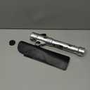 Gianby Light Sword Toy for Kids, Rechargeable Light Up Saber Set with Belt Clip for Galaxy War Fighter Warriors, Halloween Cosplay Party Kid Gift, Christmas Birthday Present (Silver)