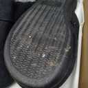 DL Men's Memory Foam Slippers with Fuzzy Plush Lining, Slip on House Slippers with Indoor Outdoor Anti-Skid Rubber Sole (9-10, Black)