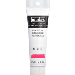 Liquitex Professional Heavy Body Acrylic Paint, 2-oz (59ml) Tube, Fluorescent Pink