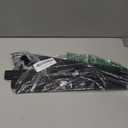 ASMJMJ 12Inch Piano Hinge Heavy Duty, 4PCS Black Stainless Steel Long Piano Hinges Boat Hinges, 2''Open Width for Folding Cabinet Door Butt Hinge