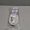 DEWENWILS 3 Outlet Extension Cord with Flat Plug, 25 FT 16/3 Awg Grounded Power Cable for Indoor Use, SPT-3 Cord, White, ETL Listed, 1 Pack