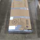 Martha Stewart Ollie Home Office Desk with 3 Drawers in White with Polished Brass Hardware