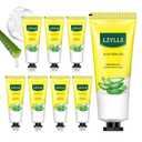 Aloe Vera Gel for Sunburn Relief,Hydrating Travel Size Aloe Vera Gel for Face,Moisturizing Sunburn Relief After Sun Lotion,Fast Absorbing,Non-Sticky Cooling After Sun Lotion Face Moisturizer (A), PCS 14