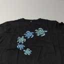 Sea Turtle Shirt for Women: Funny Animal Print Tee Ocean Life T Shirt Hawaiian Vacation Summer Tops (XX-Large, Black)